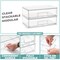 Sorbus Acrylic Storage Containers with Pull-Out Drawers - 2 Pack, 12” Clear Long Stackable Storage Bins Set